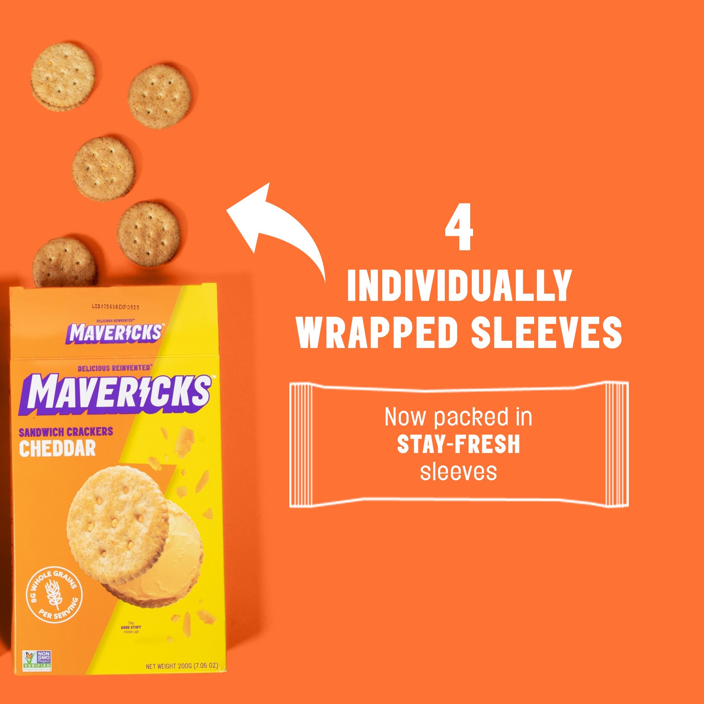 Cheddar Sandwich Crackers, 7oz